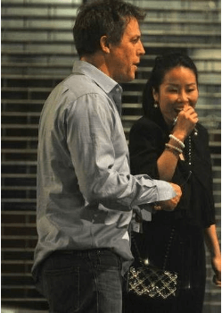 Tinglan Hong with her then-boyfriend Hugh Grant